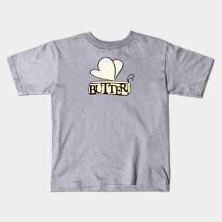 Butterfly Butter Fly Pun Kids T-Shirt